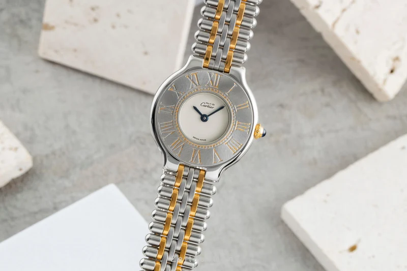 Cartier Ligne 21 gilt / steel quartz women's watch W10051F4 [2506989]