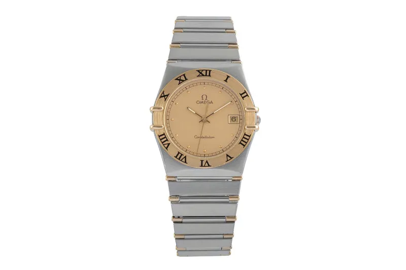Omega Constellation steel / gold quartz men's watch 1310.10.00 [2505776]