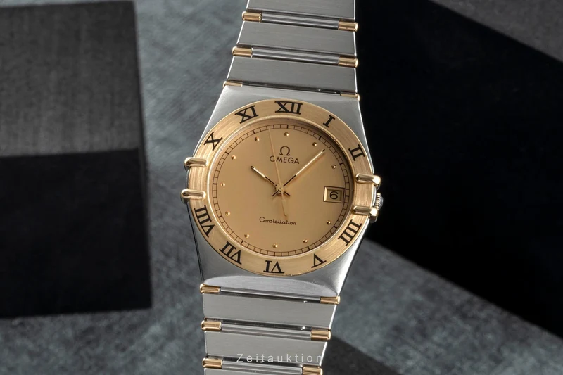 Omega Constellation steel / gold quartz men's watch 1310.10.00 [2505776]