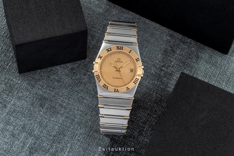 Omega Constellation steel / gold quartz men's watch 1310.10.00 [2505776]