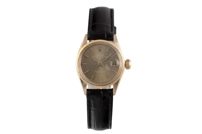 Rolex Lady Datejust 18 ct gold automatic women's watch 6701 Vintage [2506639]