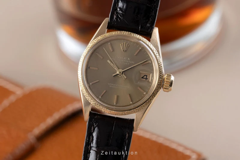 Rolex Lady Datejust 18 ct gold automatic women's watch 6701 Vintage [2506639]