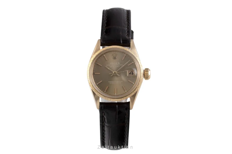Rolex Lady Datejust 18 ct gold automatic women's watch 6701 Vintage [2506639]