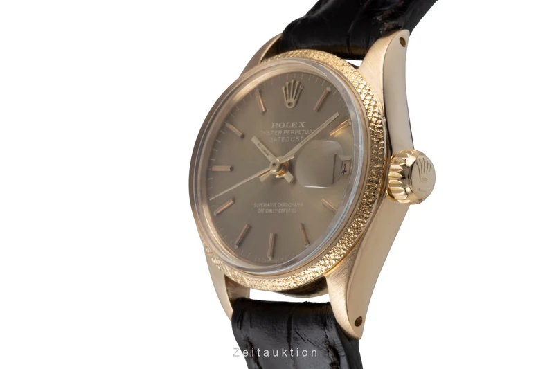 Rolex Lady Datejust 18 ct gold automatic women's watch 6701 Vintage [2506639]