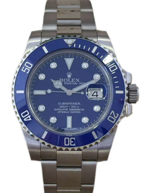 Rolex Submariner Date 18 kt Weißgold gebraucht
