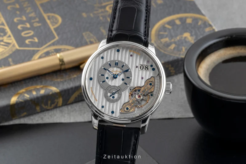Glashütte PanoMaticInverse steel automatic men's watch 1-91-02-02-02-30 LP: 15100EUR [2506115]