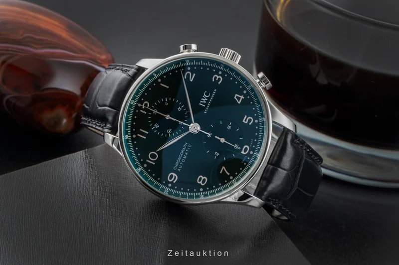 IWC Portugieser chronograph steel automatic men's watch IW371615 LP: 9100EUR [2506803]