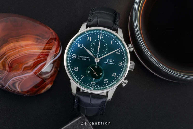 IWC Portugieser chronograph steel automatic men's watch IW371615 LP: 9100EUR [2506803]