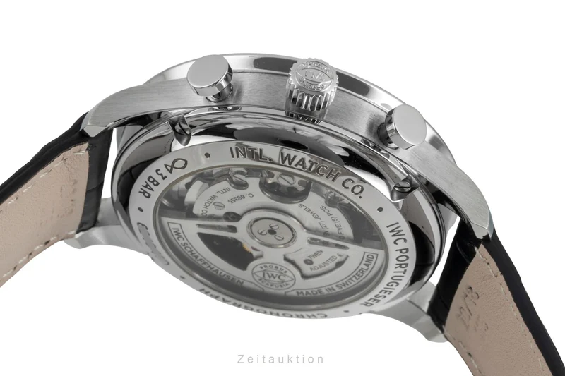 IWC Portugieser chronograph steel automatic men's watch IW371615 LP: 9100EUR [2506803]