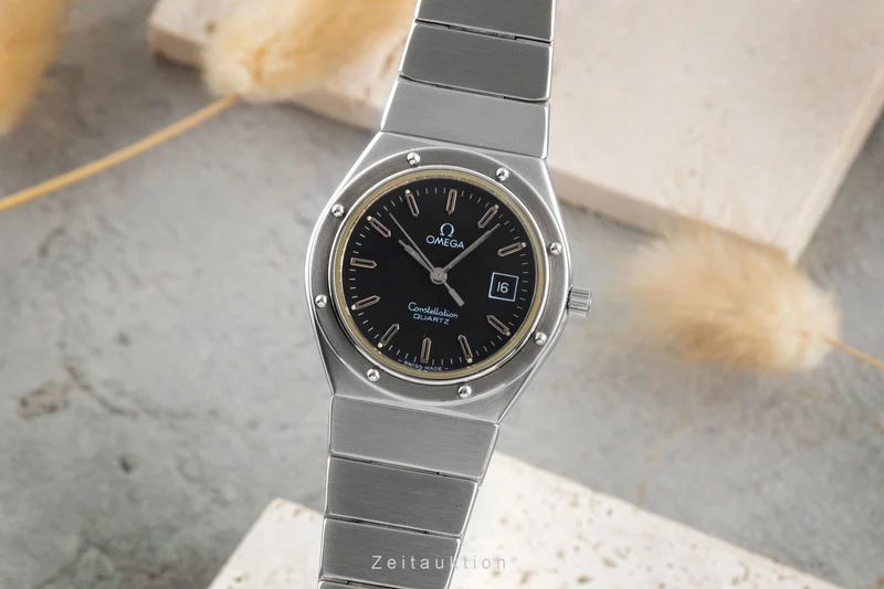 Omega Constellation steel quartz women's watch 596.0029 796.0824 LP: 3200EUR Vintage [2504123]