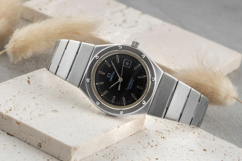 Omega Constellation steel quartz women's watch 596.0029 796.0824 LP: 3200EUR Vintage [2504123]