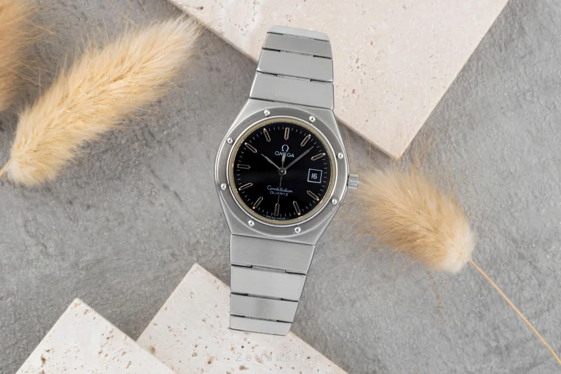 Omega Constellation steel quartz women's watch 596.0029 796.0824 LP: 3200EUR Vintage [2504123]