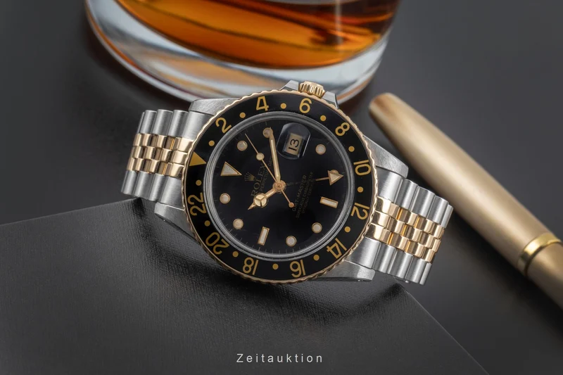 Rolex GMT-Master steel / gold automatic men's watch 16753 Vintage [2504942]