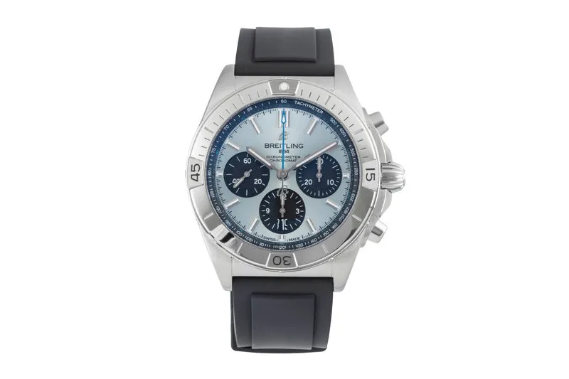 Breitling Chronomat chronograph steel / platinium automatic men's watch PB0134101C1S1 LP: 10600EUR [2507031]