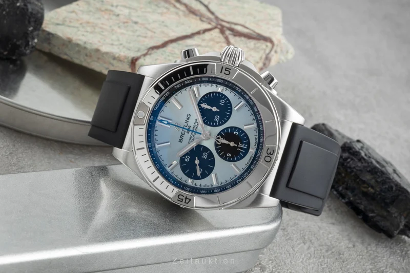 Breitling Chronomat chronograph steel / platinium automatic men's watch PB0134101C1S1 LP: 10600EUR [2507031]