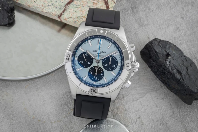 Breitling Chronomat chronograph steel / platinium automatic men's watch PB0134101C1S1 LP: 10600EUR [2507031]
