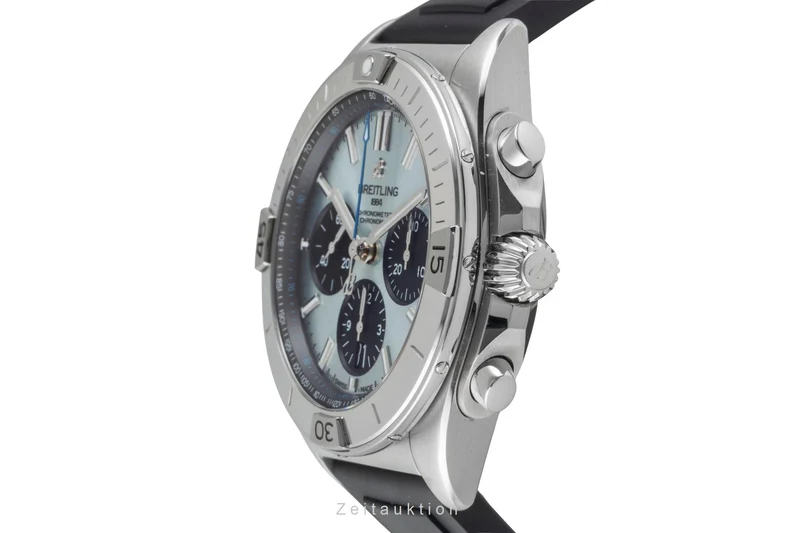 Breitling Chronomat chronograph steel / platinium automatic men's watch PB0134101C1S1 LP: 10600EUR [2507031]