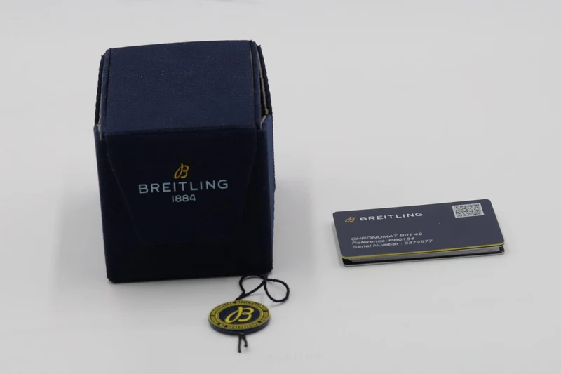 Breitling Chronomat chronograph steel / platinium automatic men's watch PB0134101C1S1 LP: 10600EUR [2507031]