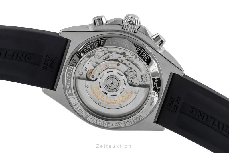 Breitling Chronomat chronograph steel / platinium automatic men's watch PB0134101C1S1 LP: 10600EUR [2507031]