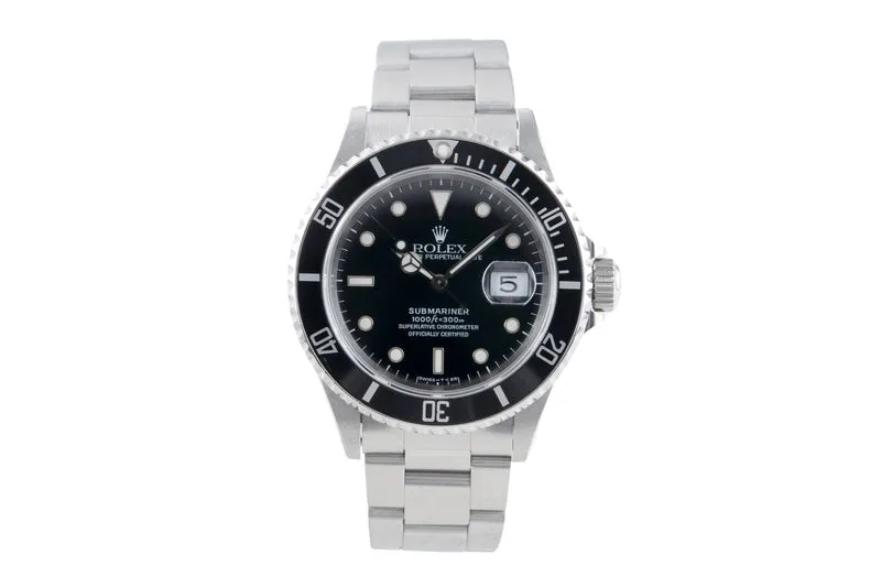 Rolex Submariner steel automatic men's watch 16610 [2506556]