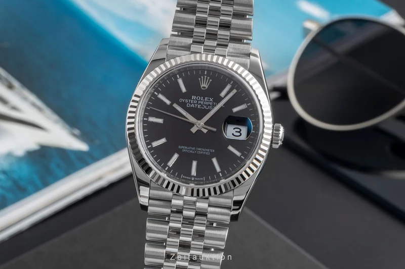 Rolex Datejust steel / white gold automatic men's watch 126234 [2507058]