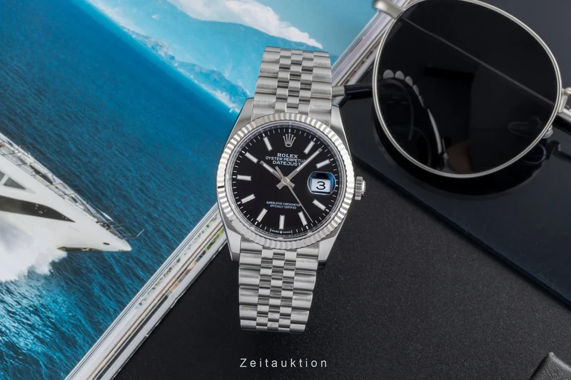 Rolex Datejust steel / white gold automatic men's watch 126234 [2507058]