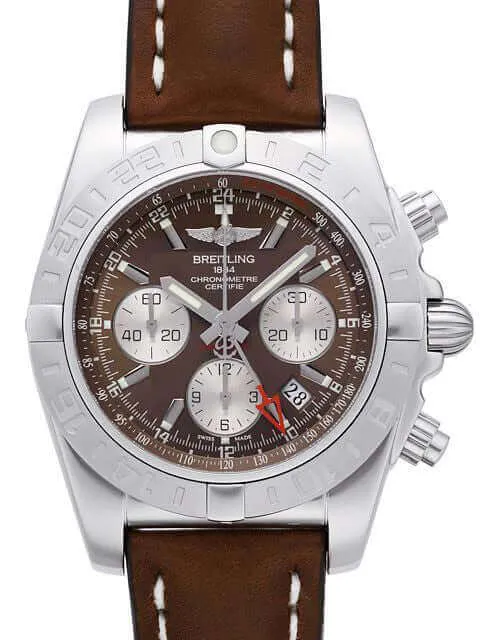 Breitling Chronomat 44 GMT AB042011.Q589.438X.A20D.1 Leder