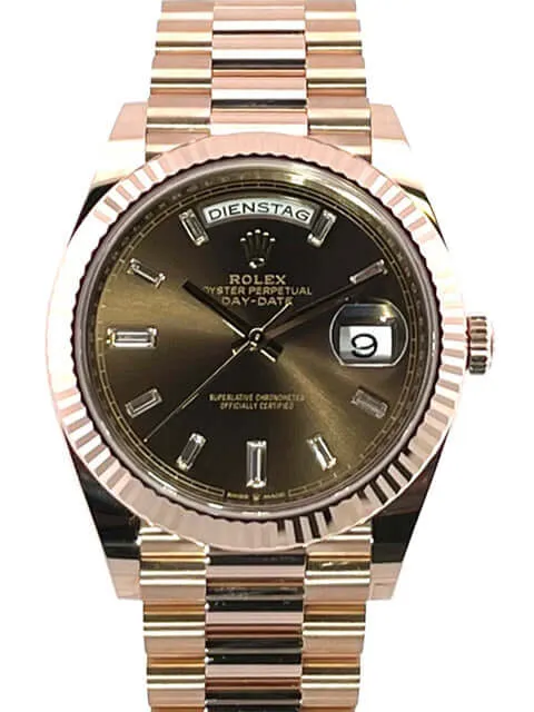 Rolex Day-Date 40 18 kt Everose-Gold 228235 Schoko Diamant