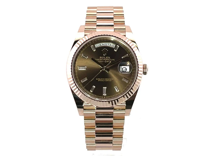 Rolex Day-Date 40 18 kt Everose-Gold 228235 Schoko Diamant