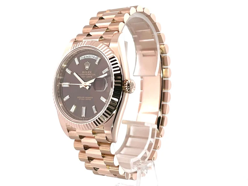 Rolex Day-Date 40 18 kt Everose-Gold 228235 Schoko Diamant