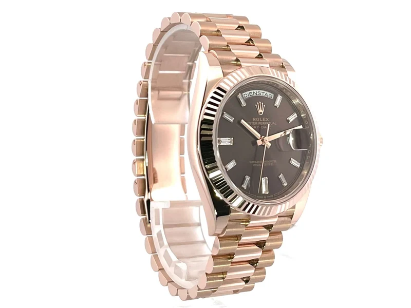 Rolex Day-Date 40 18 kt Everose-Gold 228235 Schoko Diamant