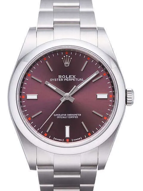 Rolex Oyster Perpetual 39 114300 red grape