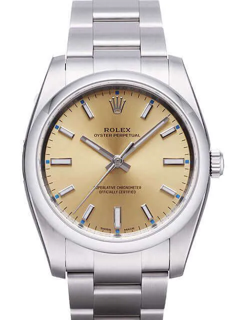 Rolex Oyster Perpetual 34 114200 Champagner