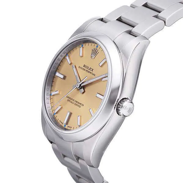 Rolex Oyster Perpetual 34 114200 Champagner