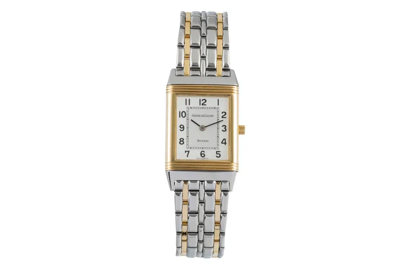 Jaeger LeCoultre Reverso steel / gold quartz women's watch 140.252.5 [2507014]