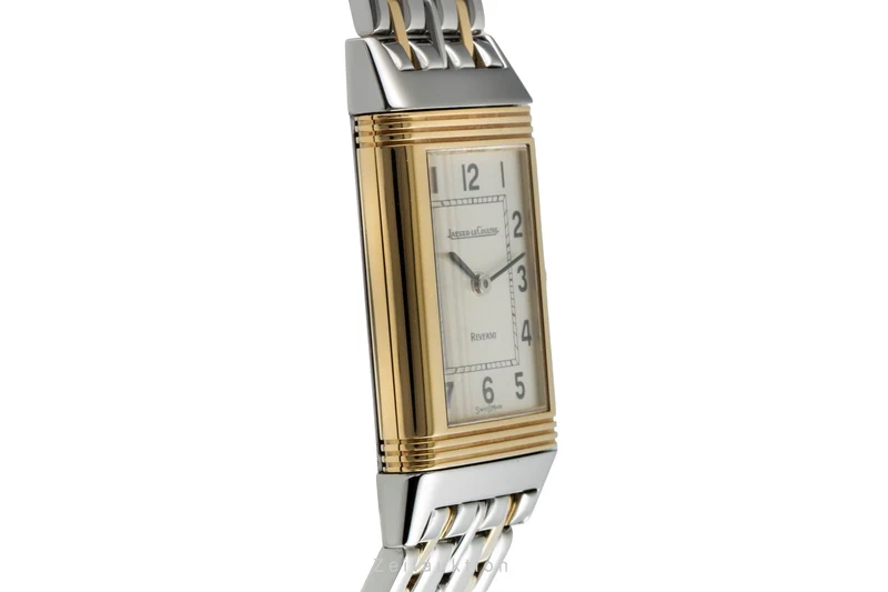 Jaeger LeCoultre Reverso steel / gold quartz women's watch 140.252.5 [2507014]