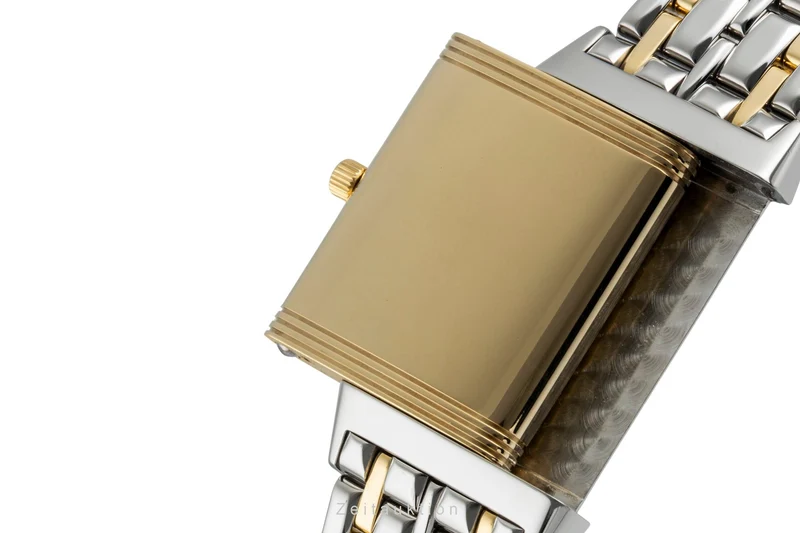 Jaeger LeCoultre Reverso steel / gold quartz women's watch 140.252.5 [2507014]