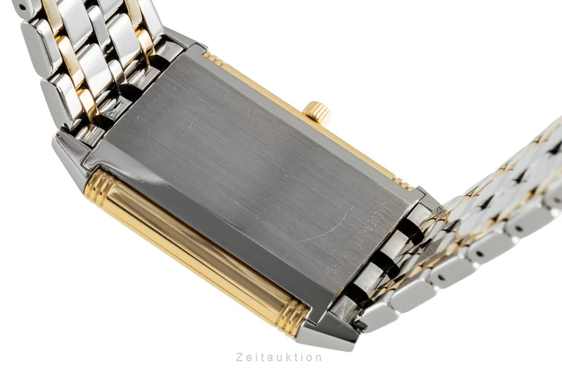 Jaeger LeCoultre Reverso steel / gold quartz women's watch 140.252.5 [2507014]