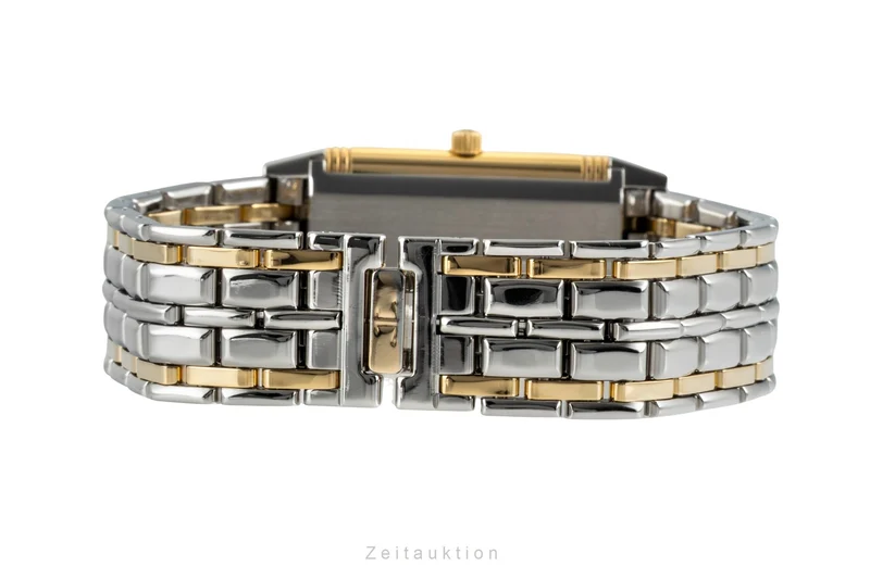 Jaeger LeCoultre Reverso steel / gold quartz women's watch 140.252.5 [2507014]