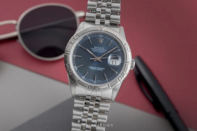 Rolex Datejust Turn-O-Graph steel / white gold automatic men's watch 16264 [2506539]