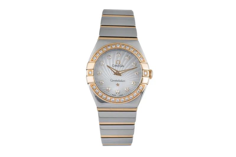 Omega Constellation steel / gold quartz women's watch 123.25.24.60.55.006 LP: 9900EUR [2506116]