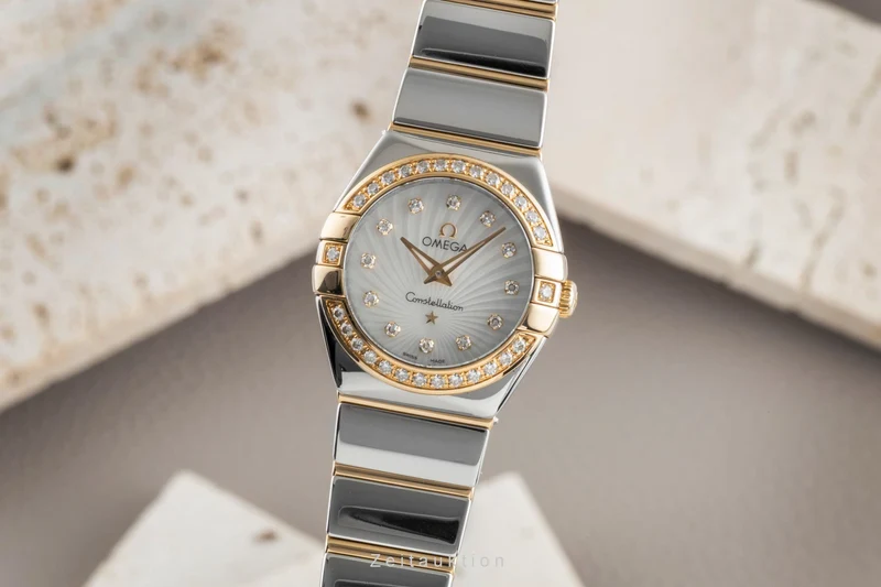 Omega Constellation steel / gold quartz women's watch 123.25.24.60.55.006 LP: 9900EUR [2506116]