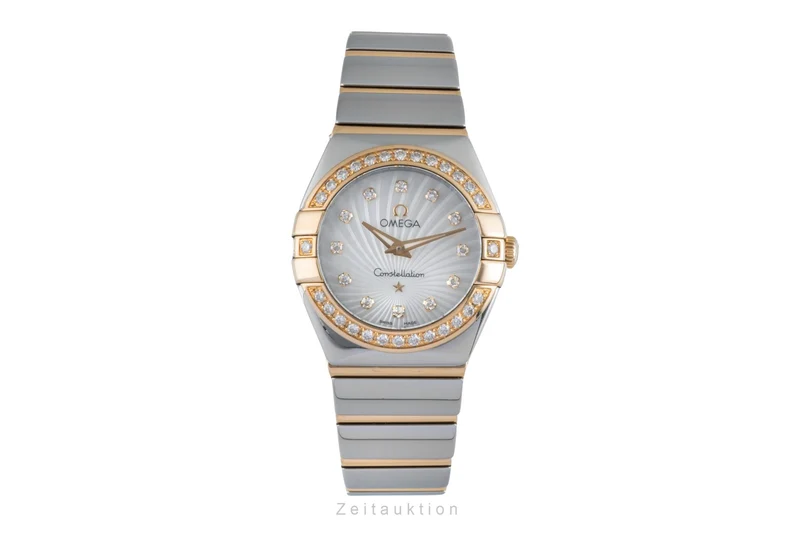 Omega Constellation steel / gold quartz women's watch 123.25.24.60.55.006 LP: 9900EUR [2506116]
