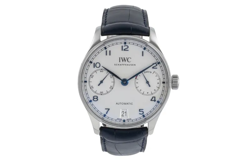 IWC Portugieser steel automatic men's watch IW500705 LP: 14000EUR [2506730]