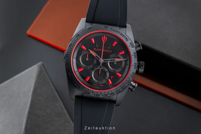 Tudor Black Shield chronograph ceramic / steel automatic men's watch 42000CR [2506910]