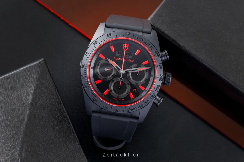 Tudor Black Shield chronograph ceramic / steel automatic men's watch 42000CR [2506910]