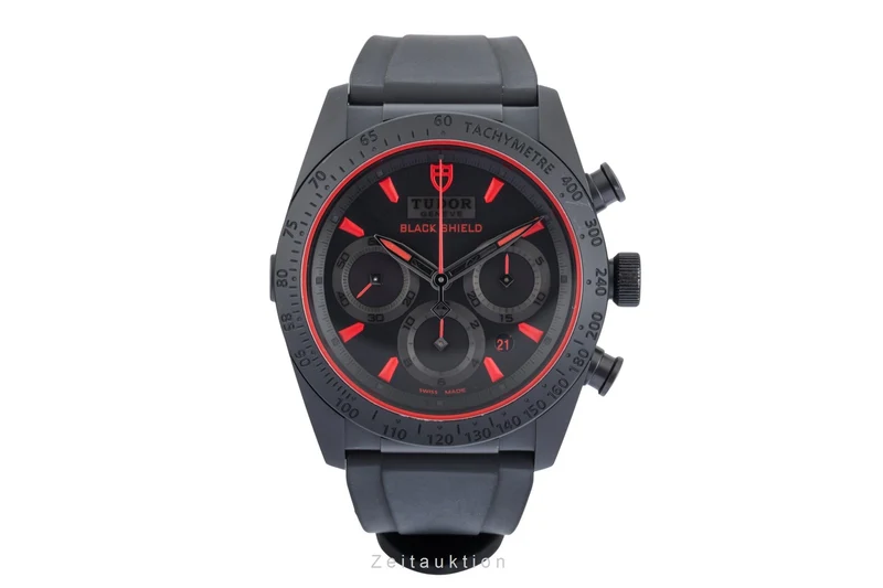 Tudor Black Shield chronograph ceramic / steel automatic men's watch 42000CR [2506910]