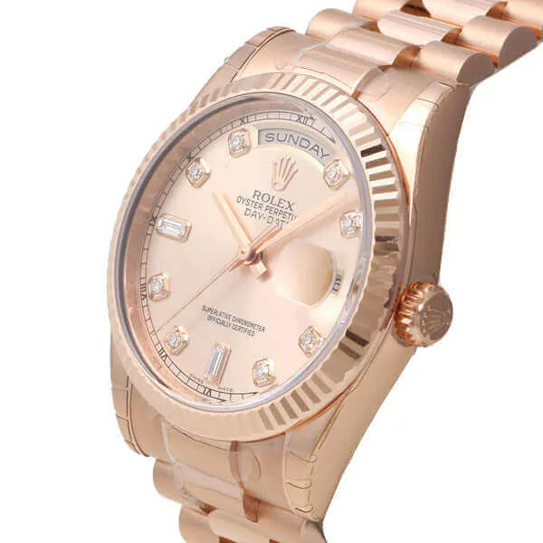 Rolex Day-Date 36 118235 Everose-Gold Pink Diamant
