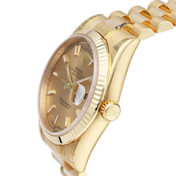 Rolex Day-Date 36 118238 Gelbgold Champagner Index