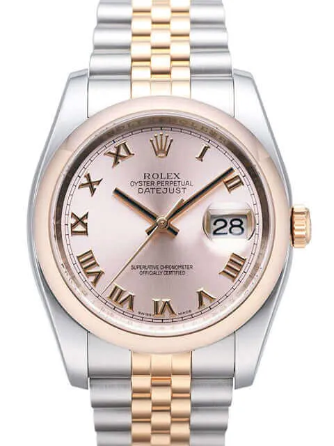 Rolex Datejust 36 Edelstahl Roségold 116201 Pink R Jub